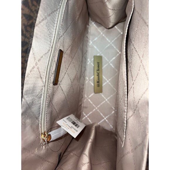 Michael Kors mirella tote medium tote bag MK signature purse brown multi - Picture 5 of 9